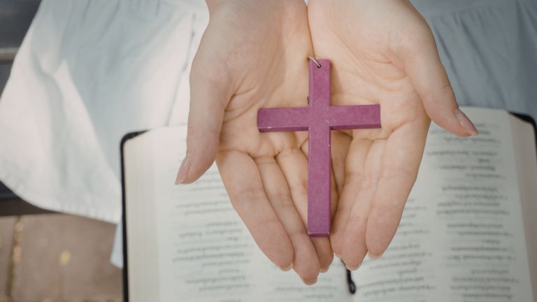 Auffahrt Bibel Kreuz Banner