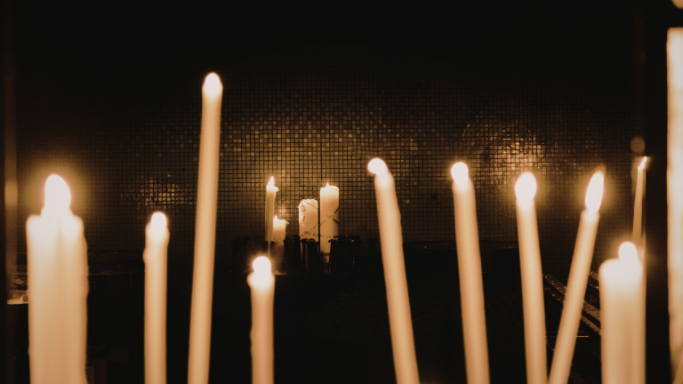 Banner Lichtmesse Kerzen